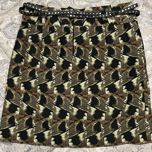 Etcetera size 10 skirt wool/silk excellent condition with gorgeous leather belt - Picture 2 of 6